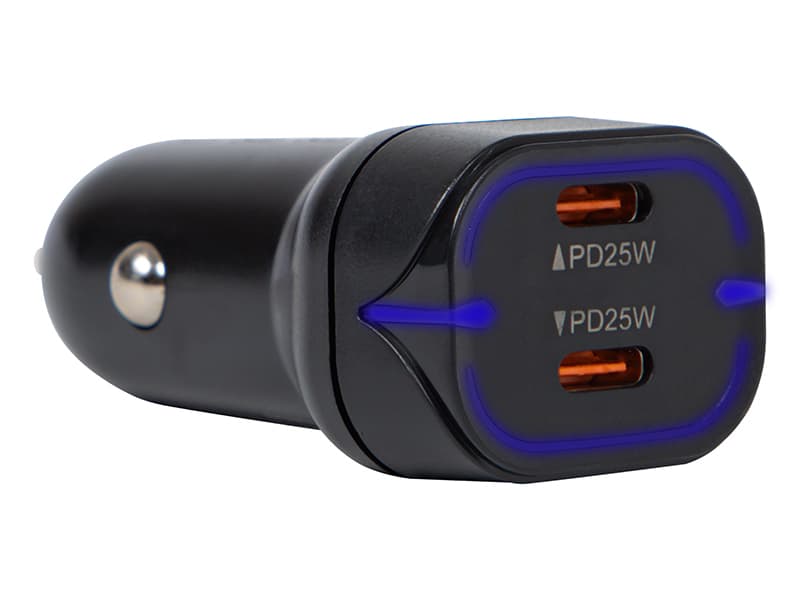 Avto polnilec Blow 50W, 2x USB-C (PD)