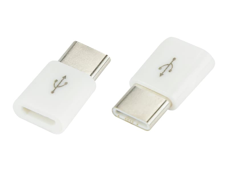 Adapter USB-C vtič na Micro USB vtičnico, bel