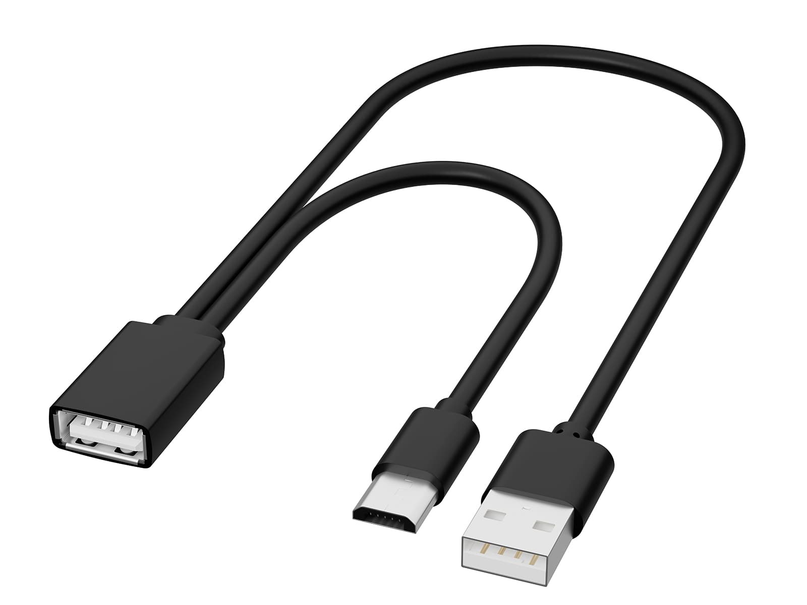 BLOW adapter USB-A (ženski) - USB-A (moški) + Micro USB (moški)