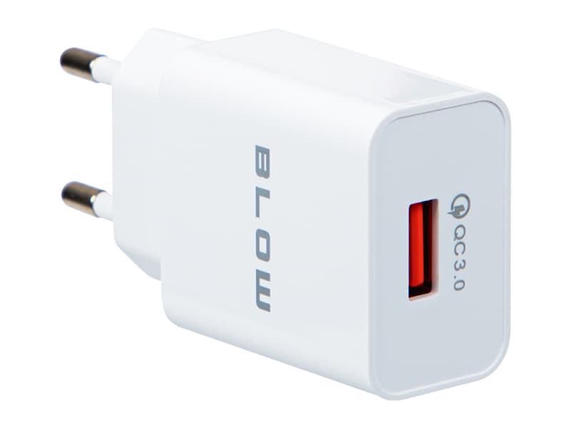 Omrežni polnilnik Blow 18W QC 3.0, USB-A