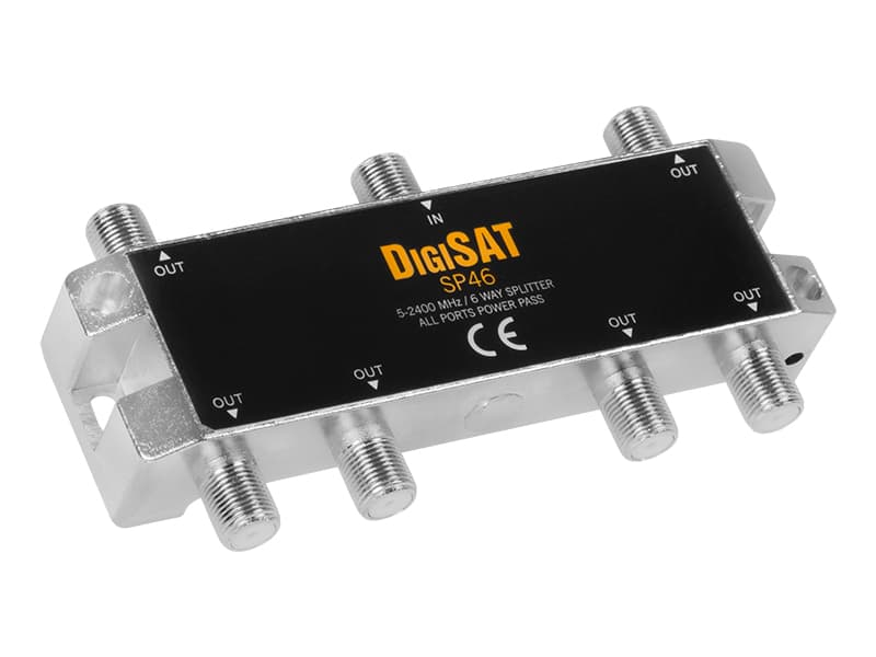 Blow antenski razdelilnik F konektor, 1 vhod / 6 izhodov, 5-2400MHz