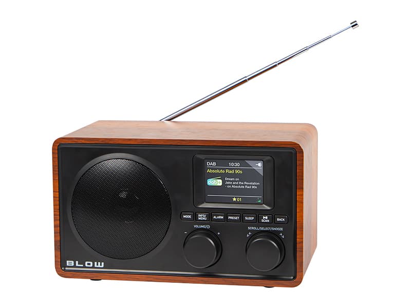 Blow RK5 Prenosno kuhinjsko radio DAB+/FM/BT, črno-rjav