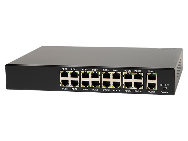 PoE stikalo Blow BL-SW18-16P, 16 PoE vrat + 2 Uplink (1Gb/s), 240W