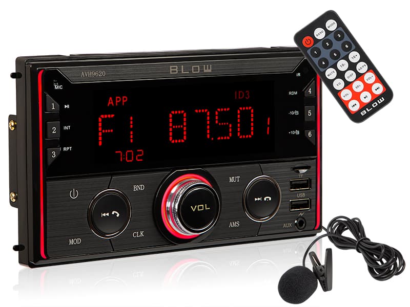 Avtoradio Blow AVH-9620 2DIN, Bluetooth, RDS, RGB, MP3/USB/microSD