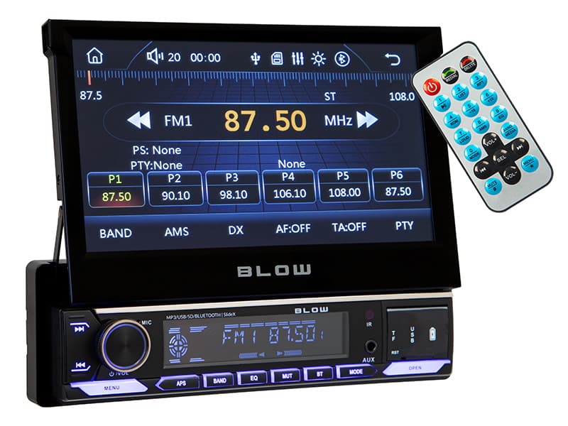 Blow SlideX avtoradio z 7" zaslonom, CarPlay, Android Auto, Bluetooth