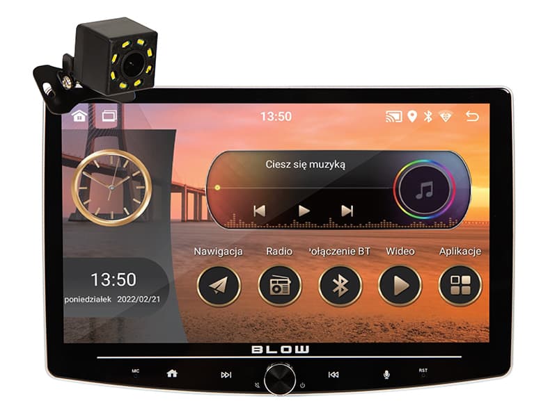 Avtoradio Blow CP01 1DIN 10" Android, CarPlay, GPS, vrtljiv