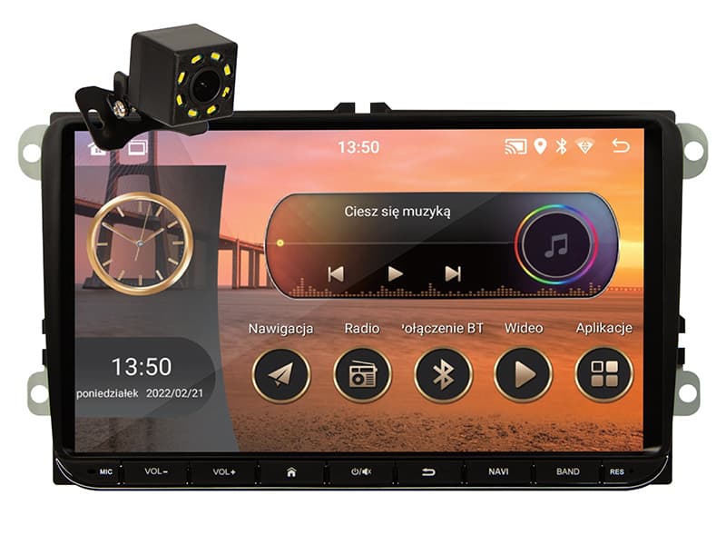 Avtoradio Blow CP02 2DIN 9" Android, CarPlay, GPS, VW/Skoda/Seat