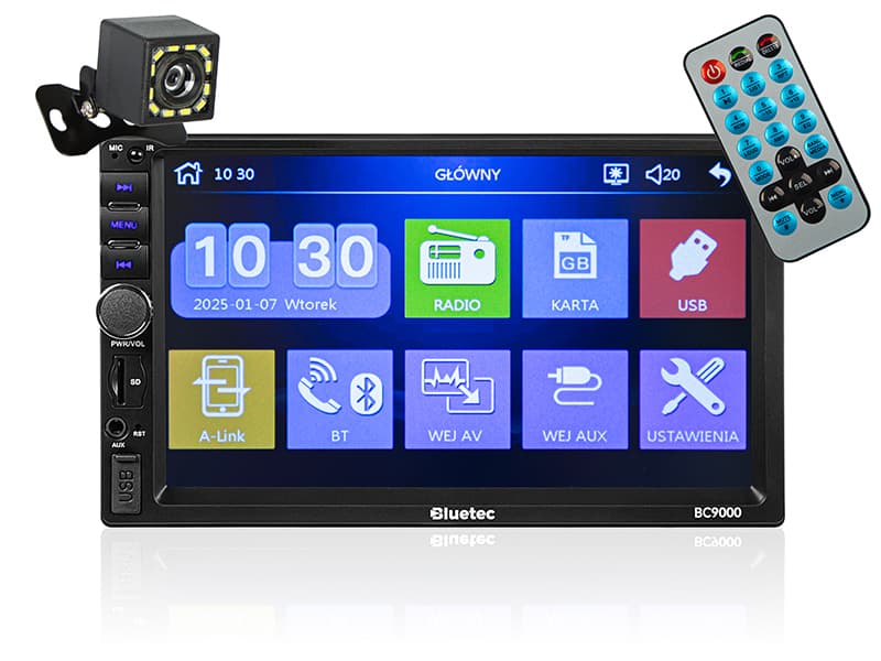 Blow bluetec BC9000 2DIN avtoradio z 7" zaslonom + vzvratna kamera