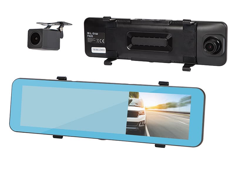 Avtomobilski DVR Blow F620 - ogledalo z CarPlay/Android Auto + zadnja kamera