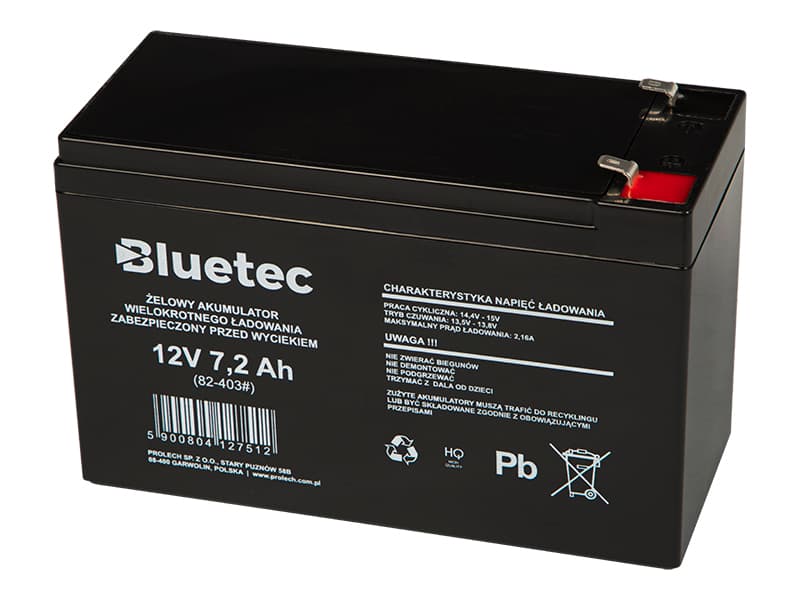 Blow Akumulator żelowy 12V 7.2Ah Bluetec