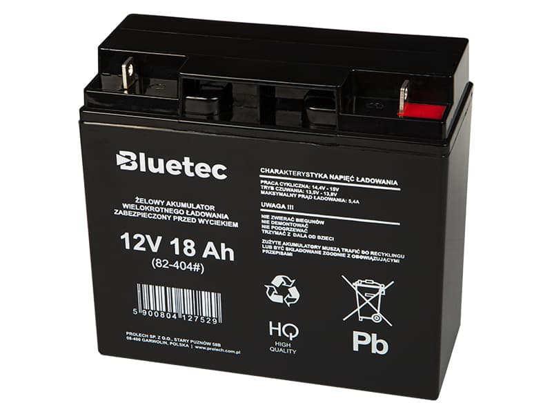 Blow Akumulator żelowy 12V 18Ah Bluetec