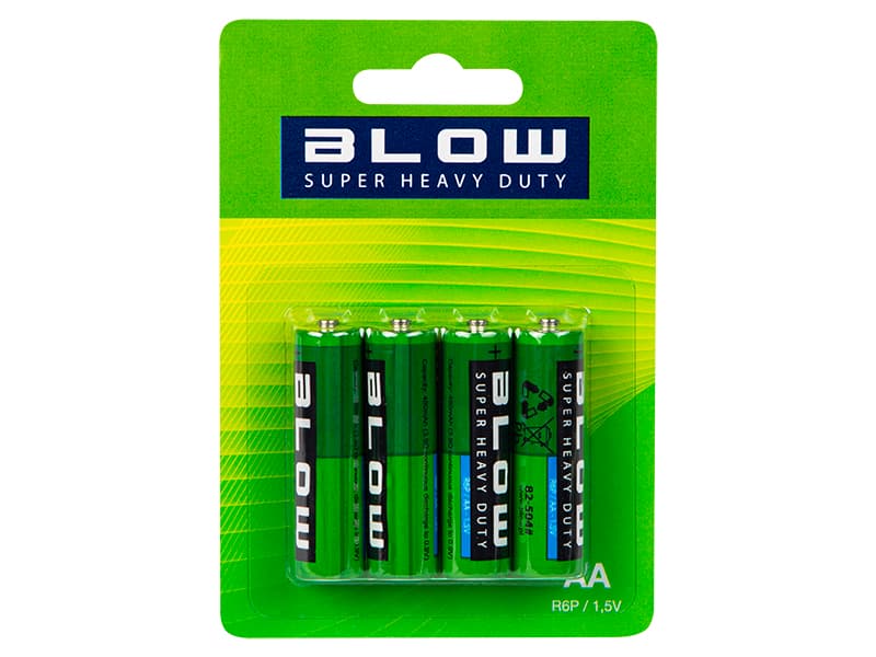 Blow Super Heavy Duty AA baterije (R06P), blister 4 kos.