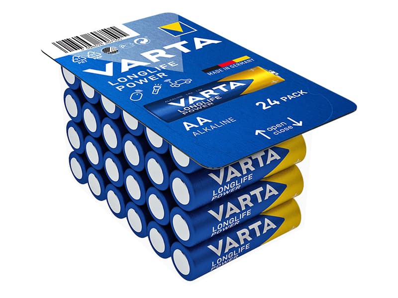 Varta Longlife Power alkalne baterije AA (LR6), 24 kosov