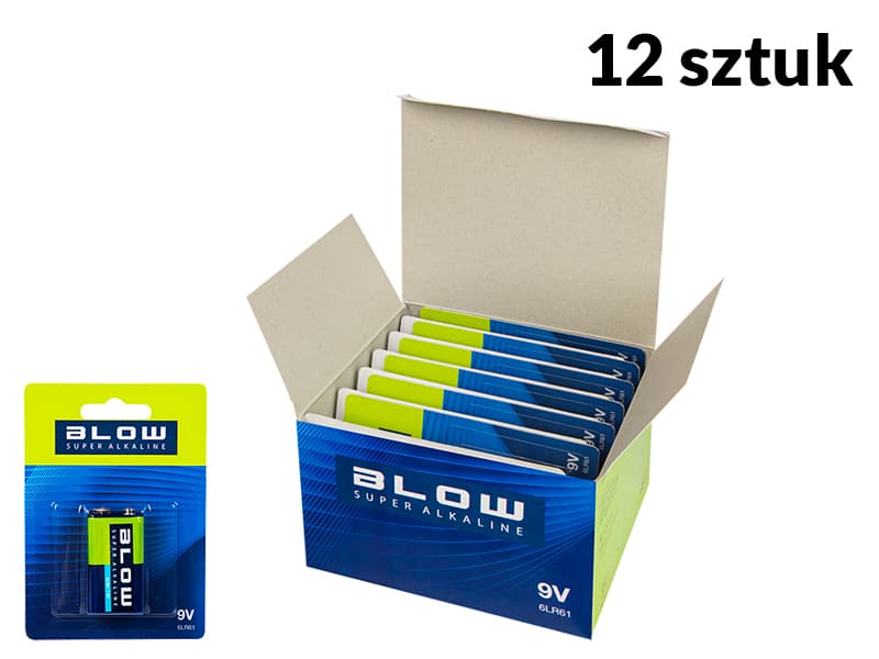 Blow Super Alkaline 9V baterija, blister (10 kos)