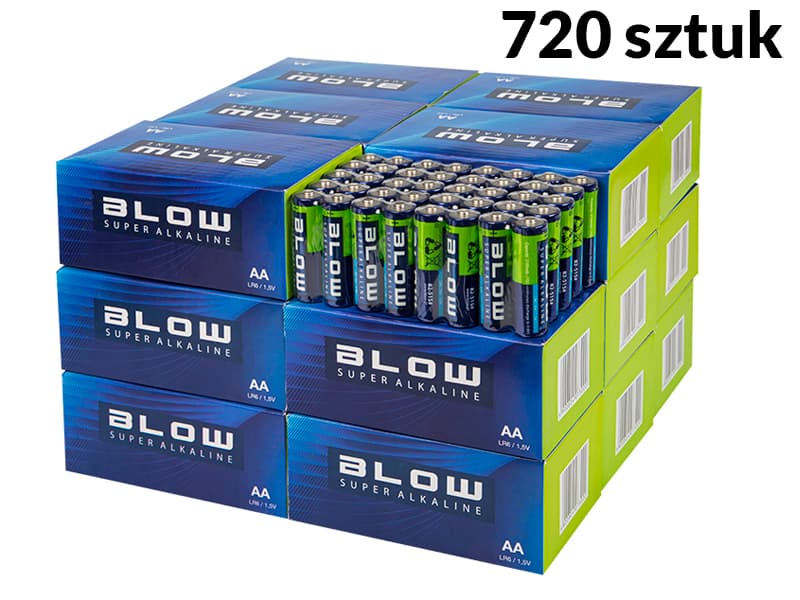Blow Super Alkaline AA baterije, LR6, 720 kos