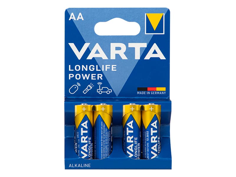 Baterije Varta LR6 AA Longlife Power 4 kos.