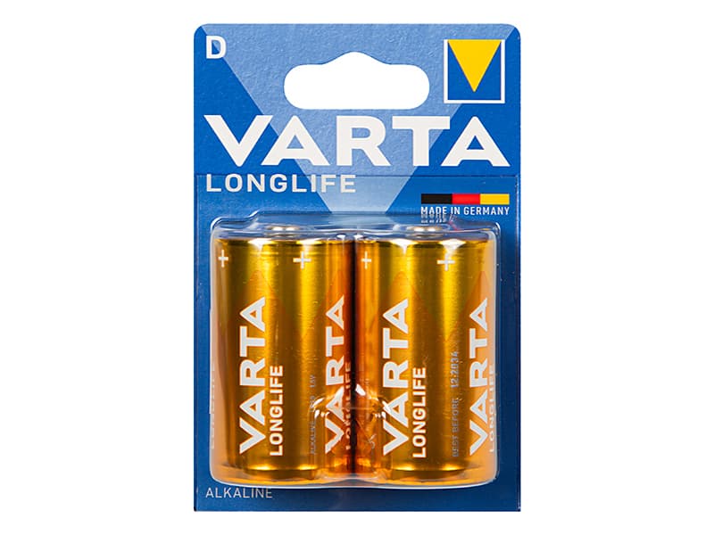 Baterije Varta Longlife D LR20, 1.5V, alkalne, 2 kosov