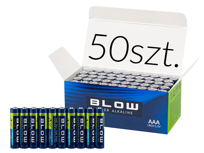 BLOW Super Alkaline AAA LR3 baterije, 50 kosov