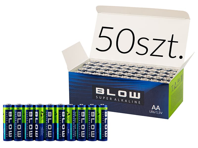 BLOW Super Alkaline AA LR6 baterije, 50 kosov