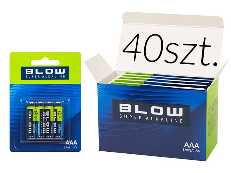 Baterije Blow Super Alkaline AAA LR3 (40 kosov)