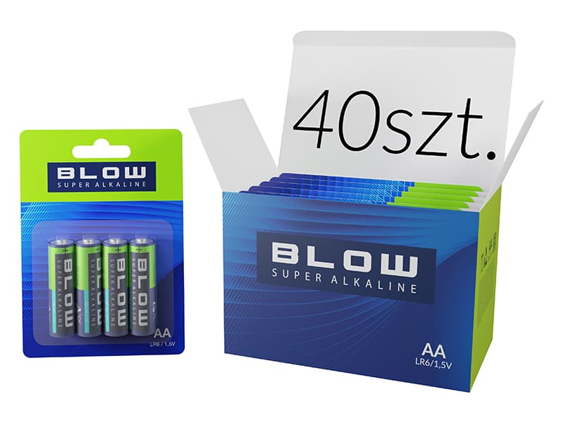 Baterije Blow Super Alkaline AA LR6 (40 kosov)