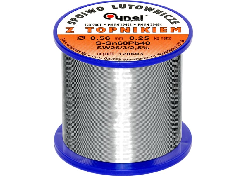 Blow kositer za lemljenje 0.56mm/250g (Sn60Pb40)