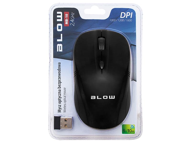 Blow Brezžična optična miška MB-10, črna