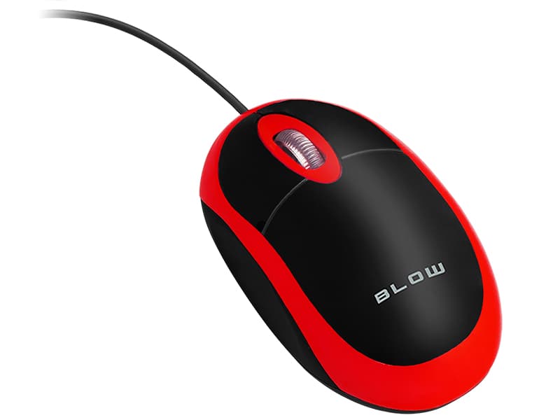 Blow Žična optična miška MP-20, USB, rdeča