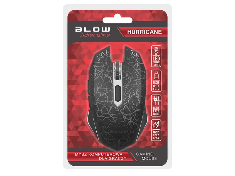 Blow Adrenaline Hurricane žična optična miška (2400 DPI)