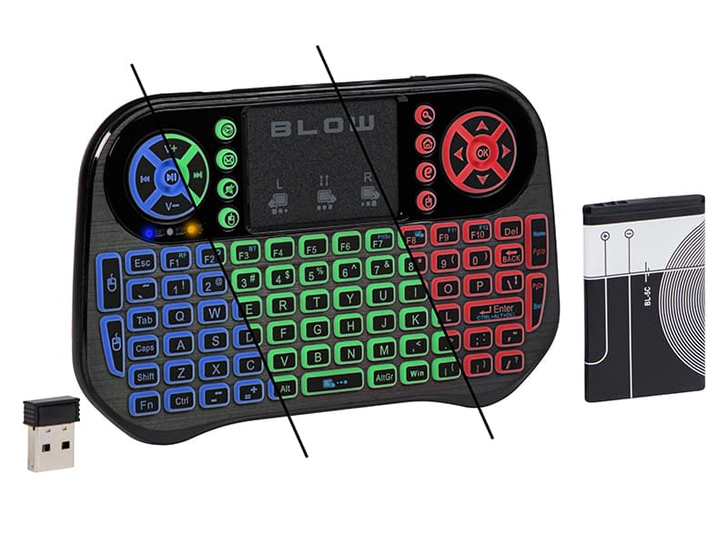 Blow Brezžična tipkovnica Mini Ks-6 z zaslonom na dotik, 2,4 GHz + Bluetooth