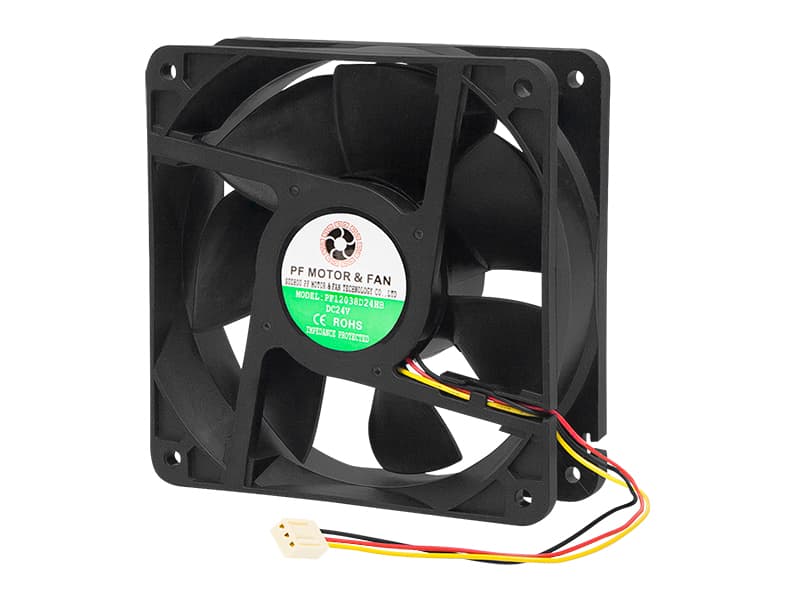 Blow Ventilator 120x38mm, 24V DC, kroglični ležaj, 3-žični