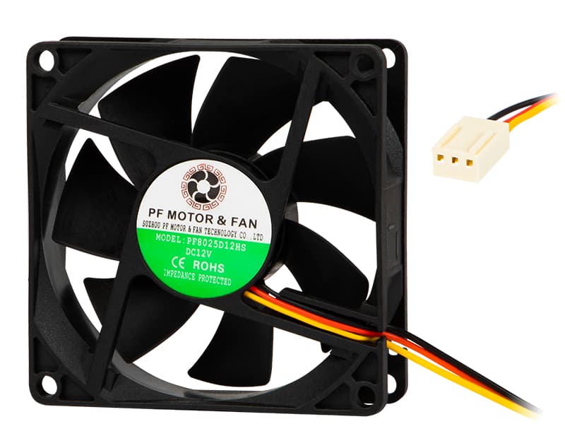 Blow Ventilator 80x25mm, 12VDC, drsni ležaj