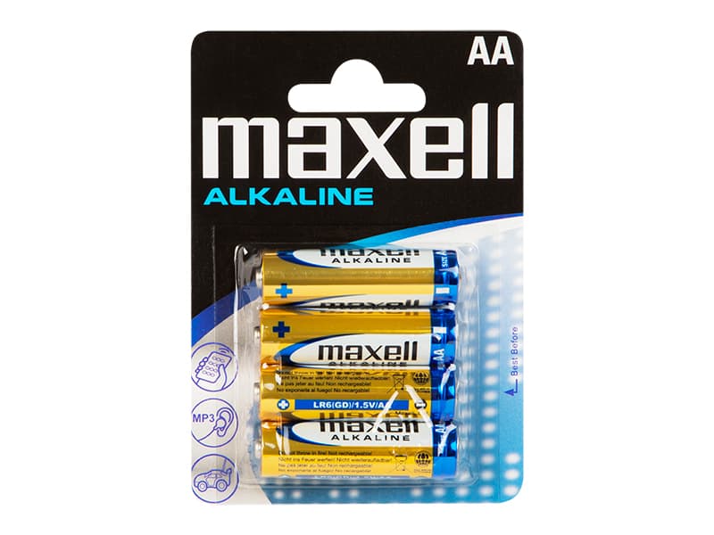 Baterija alkalna AA 1.5V LR6 Maxell (4 kos)