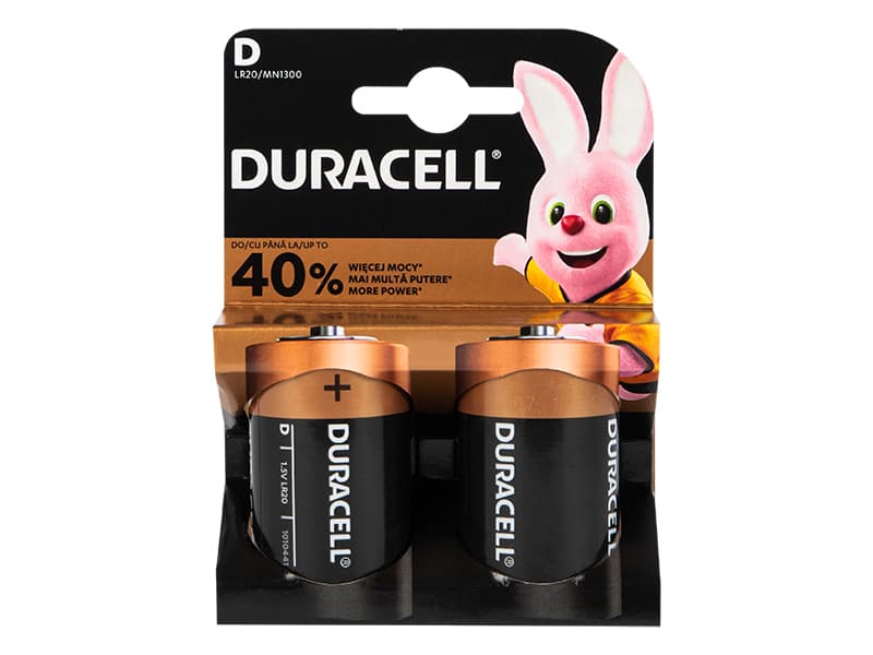 Duracell Plus LR20 D Alkalne baterije (2 kom.)