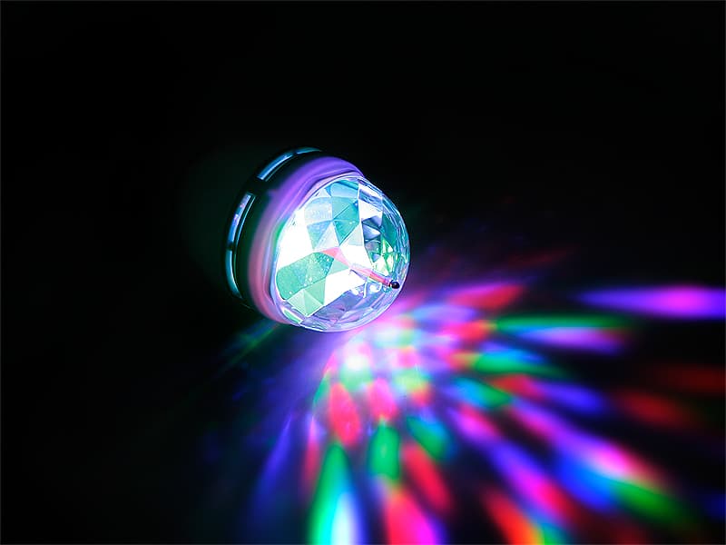 LED žarnica Blow E27 7W RGB Pisana Disco