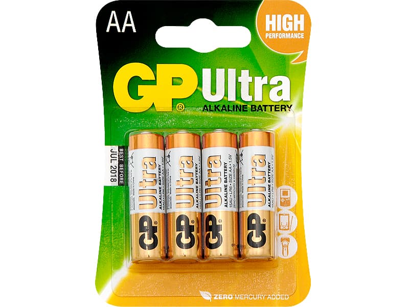 Blow 8714# Alkalne baterije AA LR6 GP Ultra, 4 kos