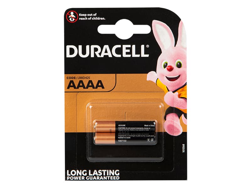 Bateriji Duracell LR61 AAAA, 1,5V, 2 kosa