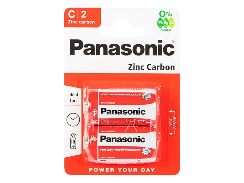 Blow 8889# Cinko-ogljikove baterije R14 Panasonic, 2 kos