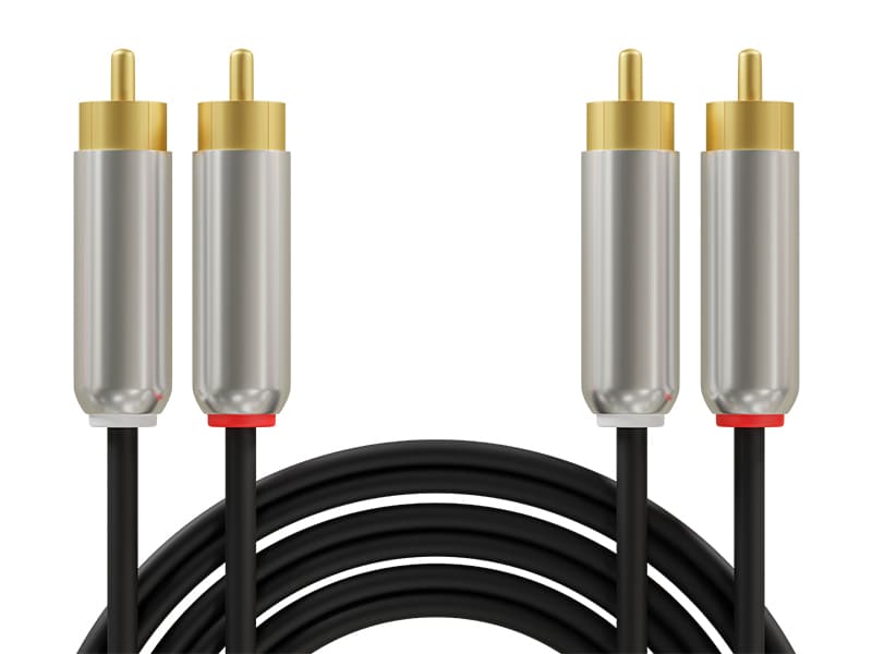 Blow priključek 2xRCA metal 2,5m