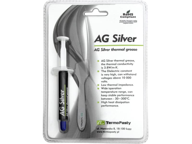 AG Thermal Pasto AG Silver z srebrom (3g)