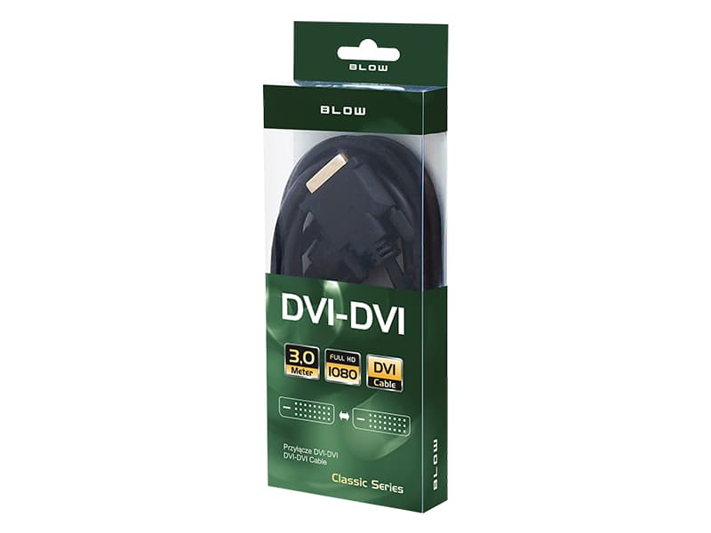 Blow DVI-DVI kabel, 3m