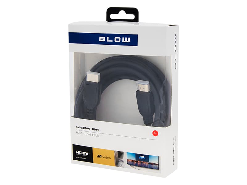 HDMI kabel Blow Classic ravni, 5m