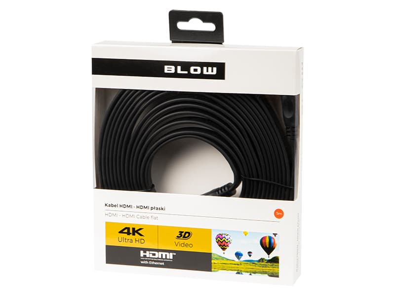 Ploski HDMI kabel Blow Classic, 5m (Slim)