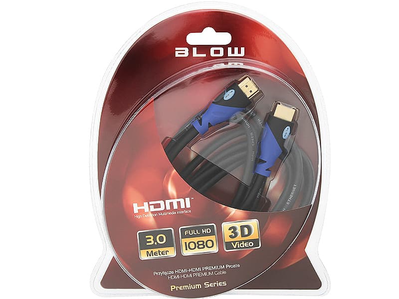 Blow HDMI kabel 8K Silver (pleten) 3m