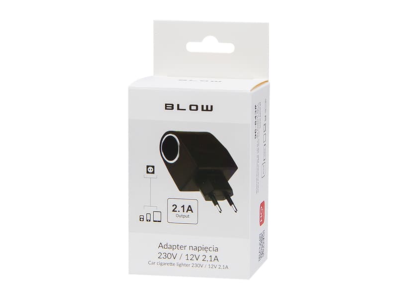 Blow adapter napetosti 230V/12V z vtičnico za vžigalnik, 2,1A