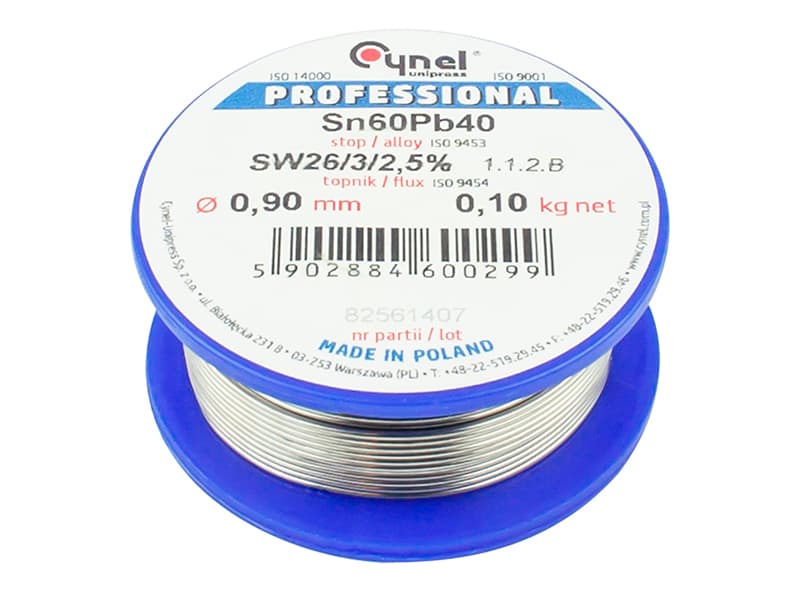 Blow kositer za lemljenje 0.90mm/100g (Sn60Pb40)