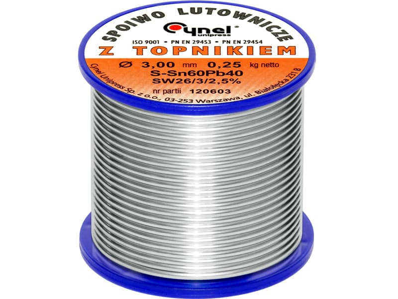 Blow 9650# Spajkalna kovina 3,00 mm, 250 g, LC60-SW26 Cynel
