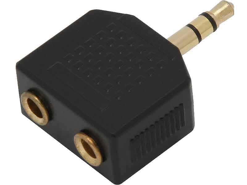 Blow Avdio razdelilec Jack 3,5 mm na 2x Jack 3,5 mm (pozlačen)