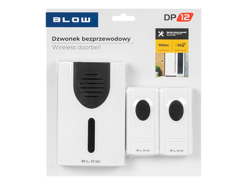 Blow Dzwonek DP-12 brezžični, do 100m, 30 melodij 5