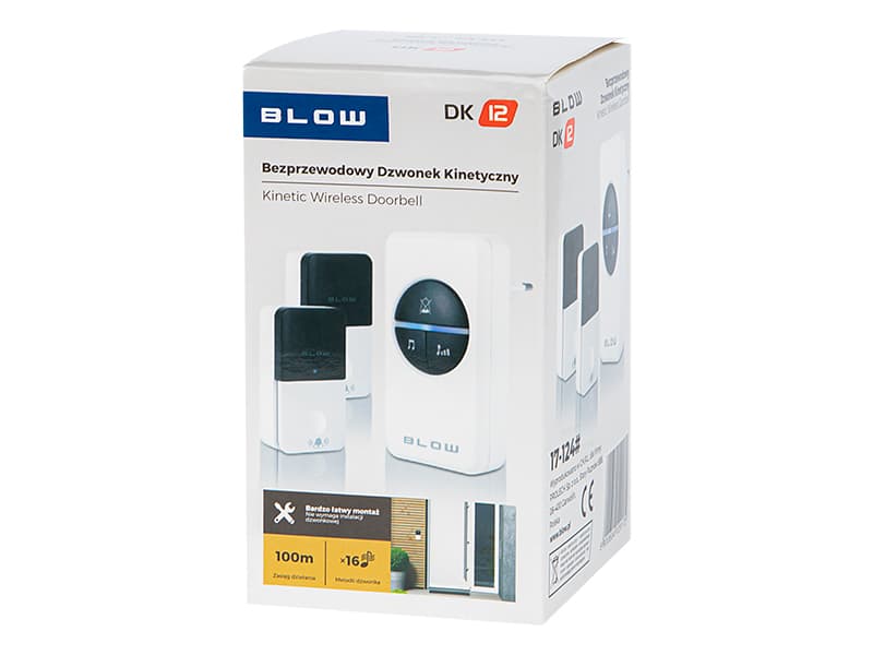 Blow DK-12, kinetični brezžični zvonec (več oddajnikov) 5